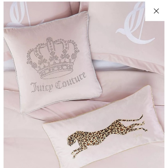 ✨Juicy Couture htf 💎BLING💎 gorgeous throw / accent pillow NWT - Picture 5 of 16
